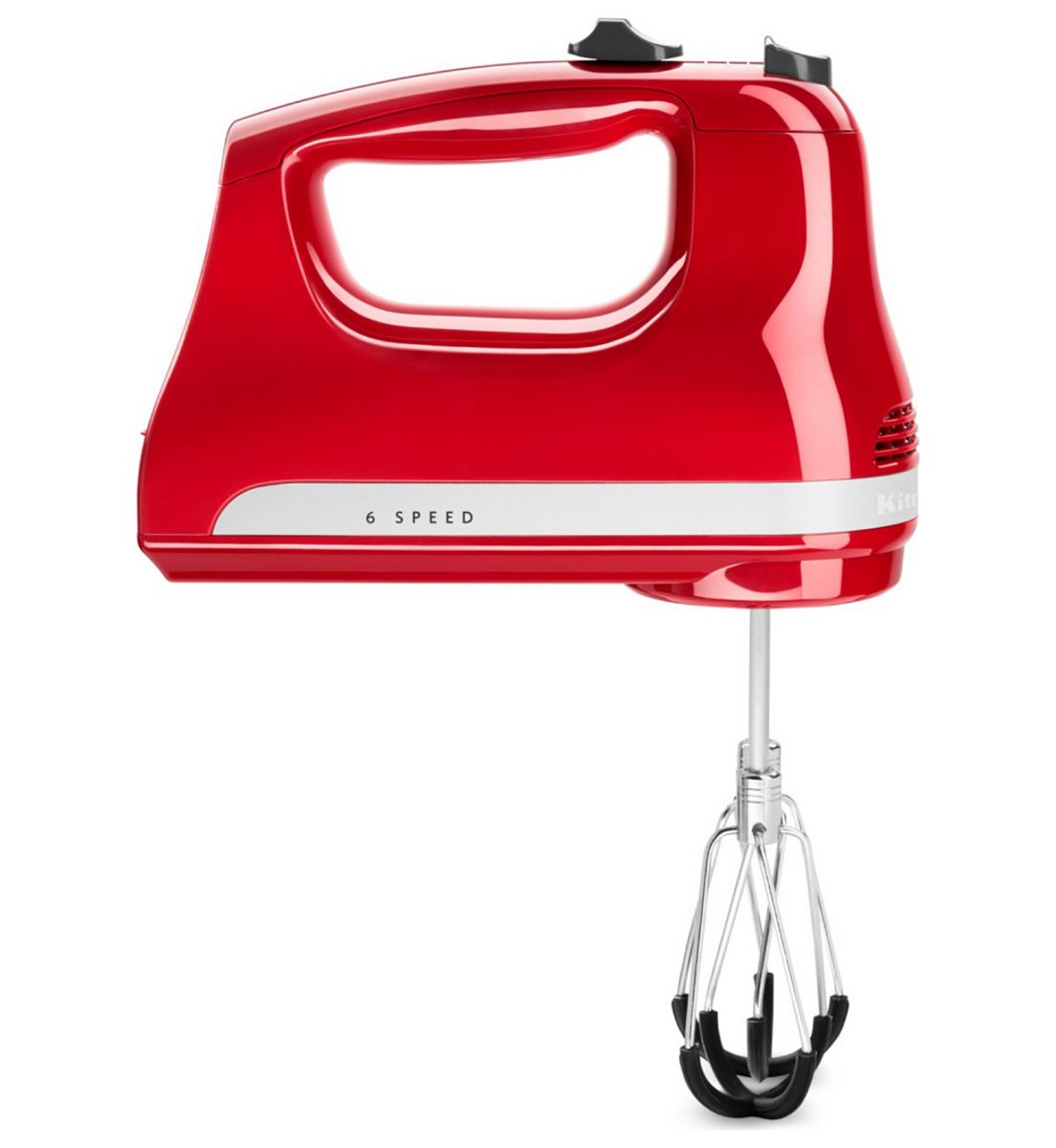 KitchenAid 6 Speed Hand Mixer Flex Edge Empire Red