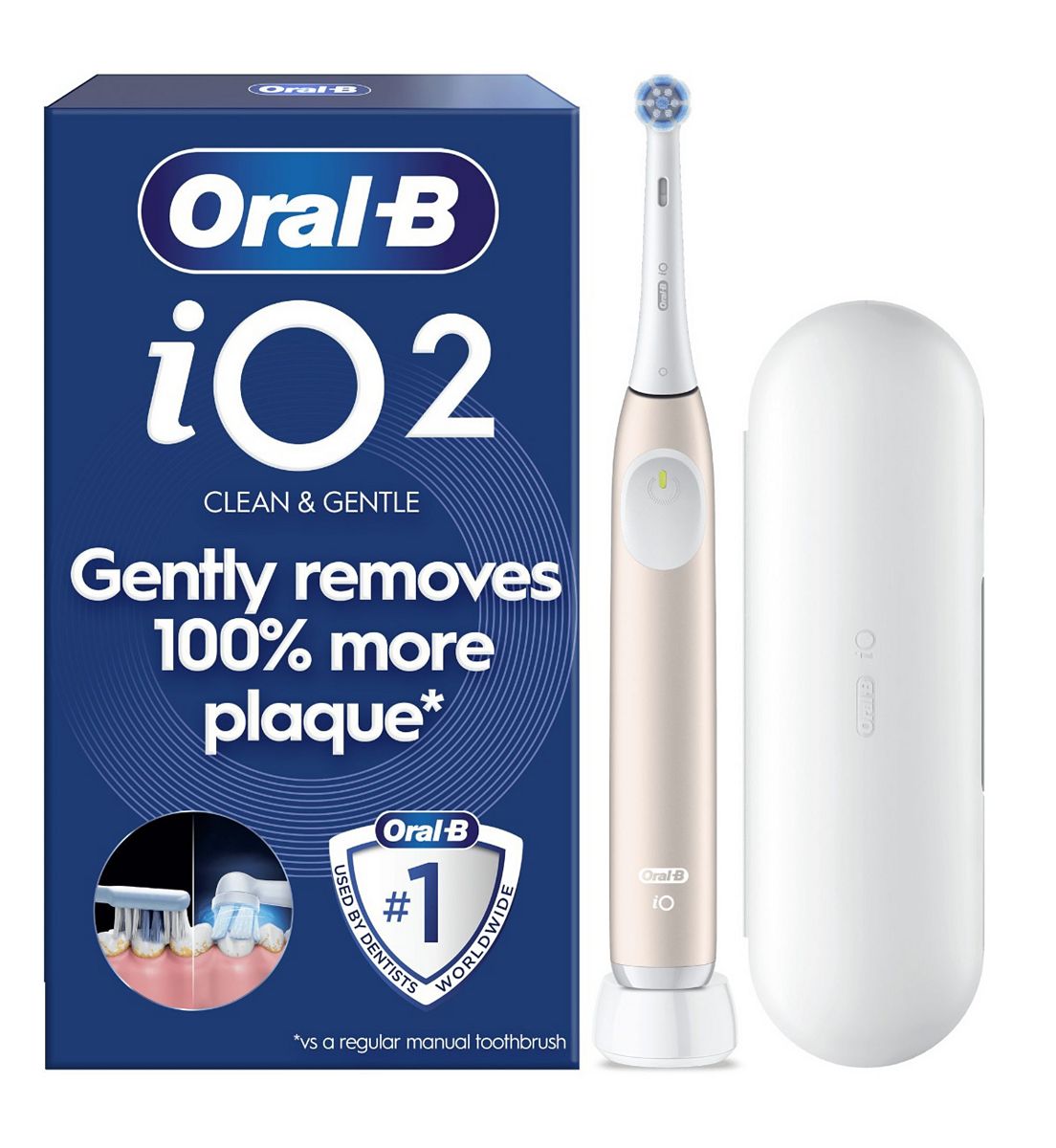 Oral B Oral-B Io2 Calm Pink Electric Toothbrush + Travel Case