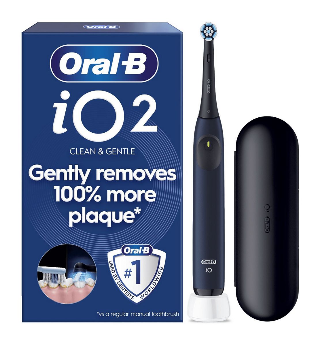 Oral B Oral-B Io2 Ocean Blue Electric Toothbrush + Travel Case