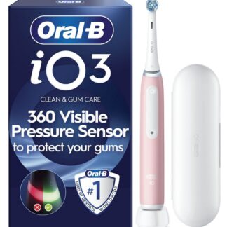 Oral B Oral-B Io3 Blush Pink Electric Toothbrush + Travel Case Br/>