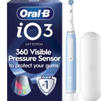 Oral B Oral-B Io3 Ice Blue Electric Toothbrush + Travel Case
