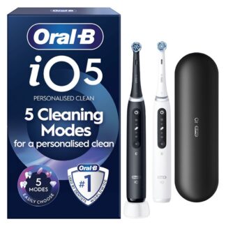 Oral B Oral-B Io5 Black & White Electric Toothbrush Duo Pack