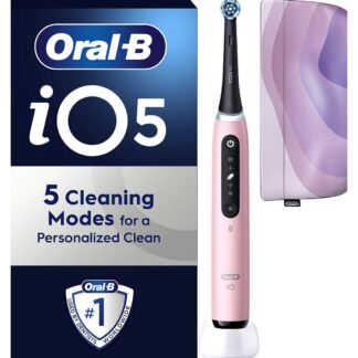 Oral B Oral-B Io5 Blush Pink Electric Toothbrush + Travel Pouch