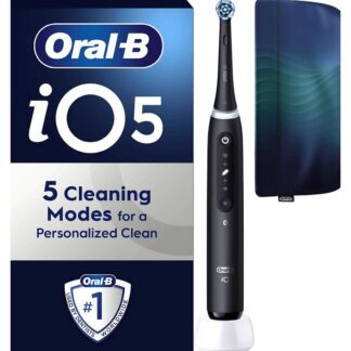 Oral B Oral-B Io5 Matt Black Electric Toothbrush + Travel Pouch