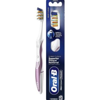 Oral B Oral-B Pro-Clean Pulsar Battery-Powered Toothbrush - Superior 5-Way Plaque Removal, Medium, 1