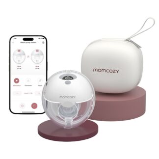Momcozy M5 Smart Wearable Electric Breast Pump Single-Gray