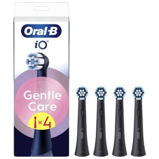 Oral B Oral-B Io Gentle Care Black Replacement Electric Toothbrush Heads, 4 Pack
