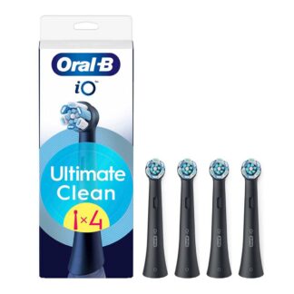 Oral B Oral-B Io Ultimate Clean Black Toothbrush Heads 4 Pack